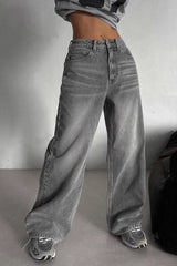 High Waist Vintage Relaxed Jeans