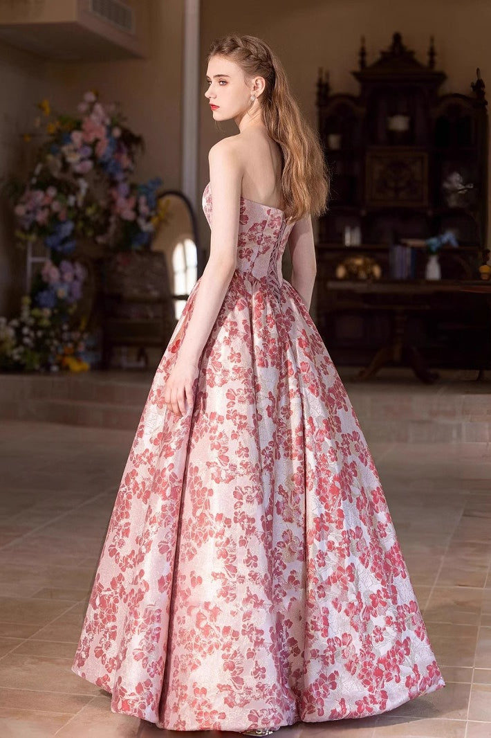Blush Velvet Ball Gown Prom Dress Secondary image