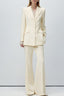 Wrinkle Resistant Twill Lace Waist Cinched Two Piece Set