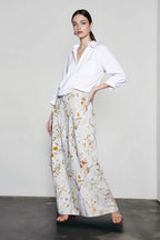 Floral Print Pocket Casual Vacation Skirt
