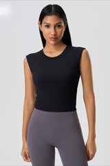 Knot Back Cut Out Yoga Tank Top