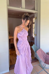 Crinkle Halter Slip Dress