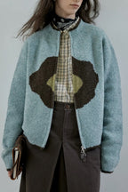 Vintage Floral Zip Cardigan