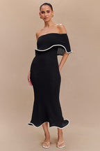 Ruffle Hem Colorblock Birthday Dress