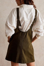 Mini Suspender Denim Dress