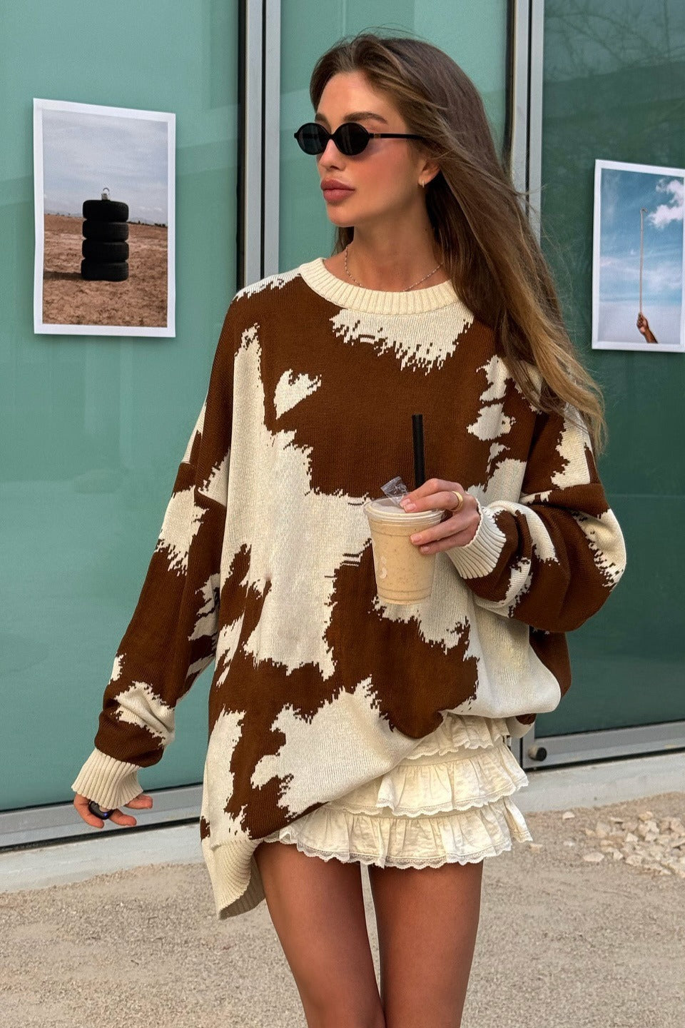 Casual Loose Fit Pullover Sweater Main image