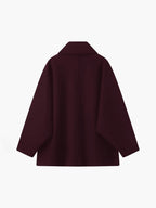 Solid Oversized Pocket Button Coat