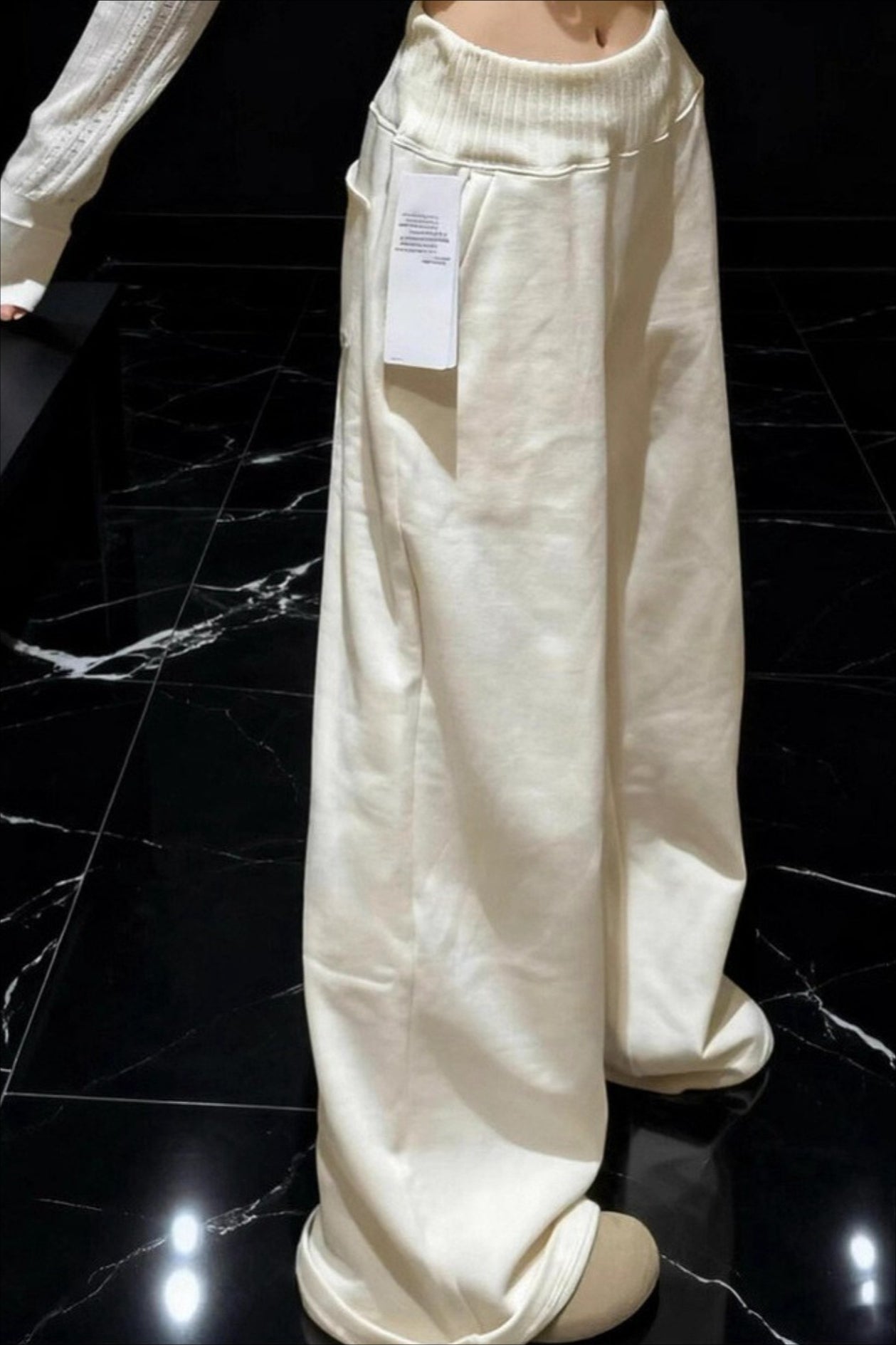 Relaxed High Waisted Wide Leg Lounge Pants Main image
