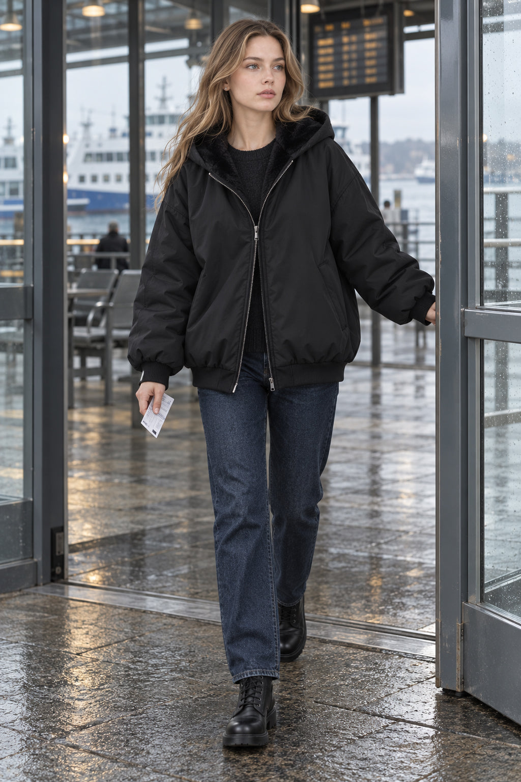 Teddy Reversible Hooded Jacket