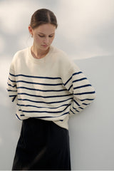 Classic Stripe Wool Knit Top