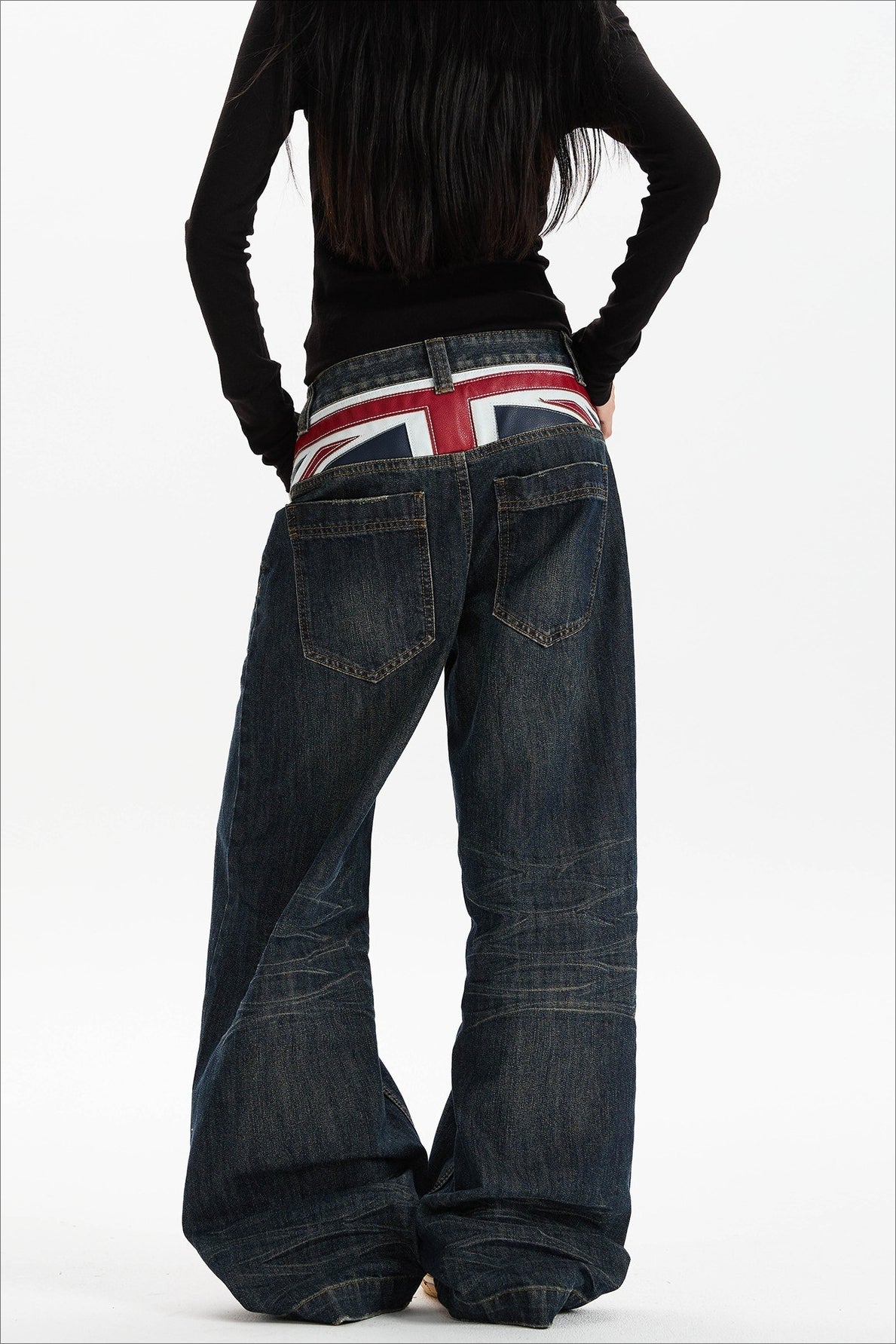 Vintage Washed Relaxed Straight Leg Jeans