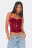 Lace Boned Cami Top