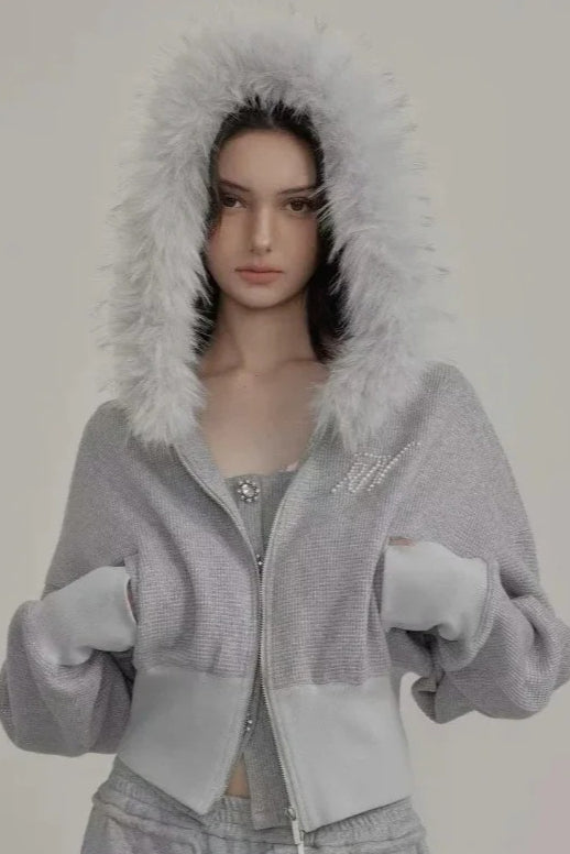 Casual Zippered Harajuku Hoodie Main image