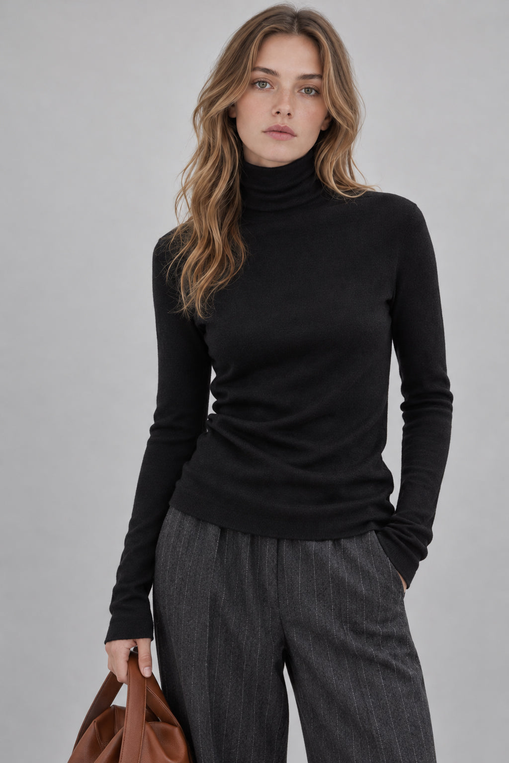 Soft Wool High Neck Fitted Base Layer
