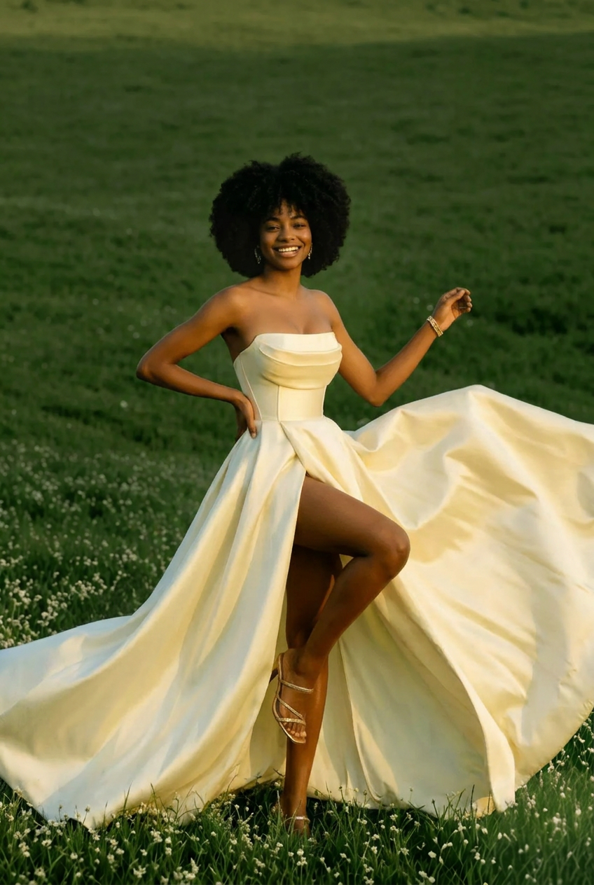 Formal Ball Gown Prom Dress Secondary image