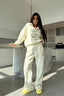 Fashion Crewneck Sweatshirt Pants Activewear Set