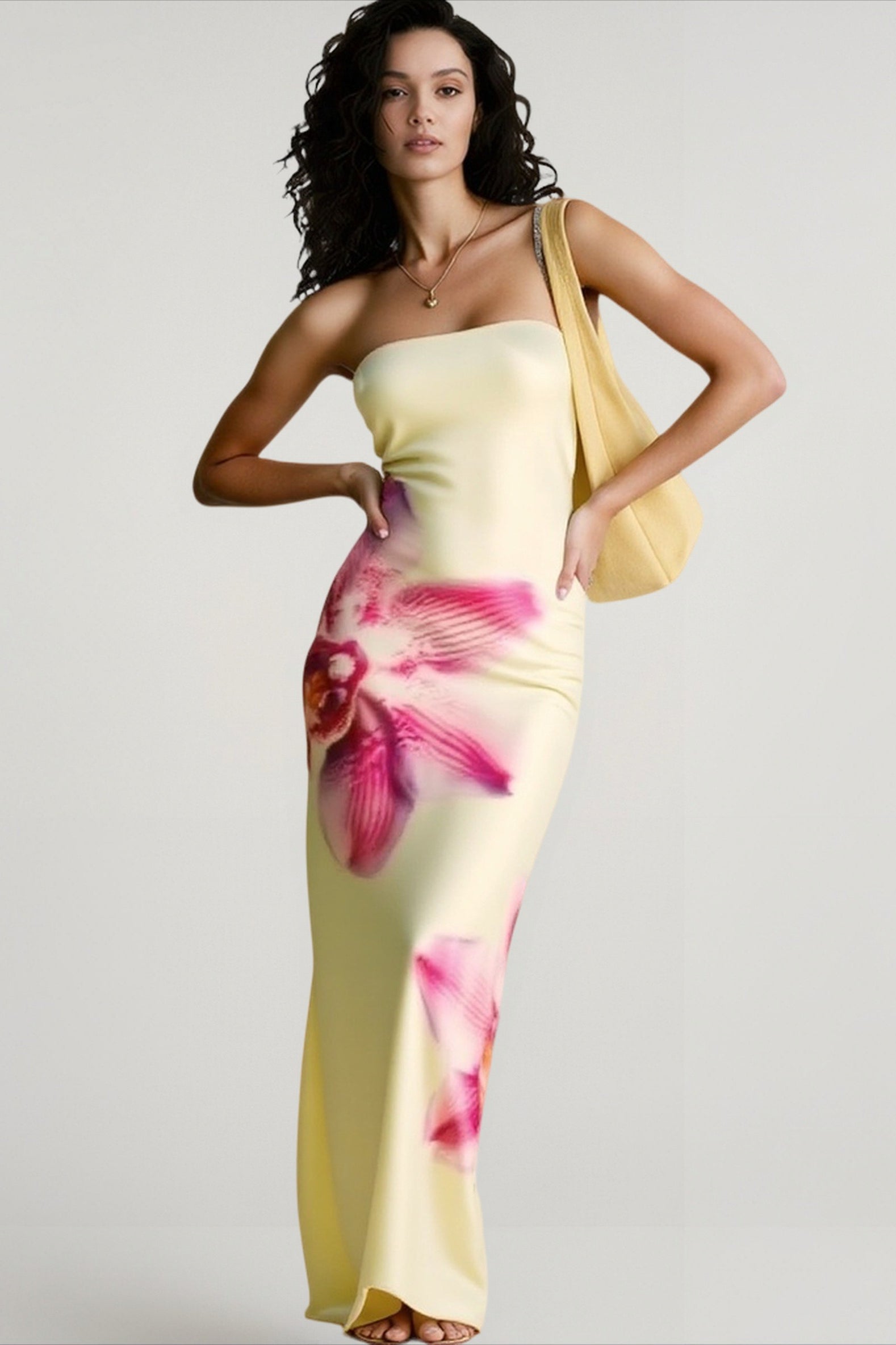 Tube Print Slim Vacation Dress Main image