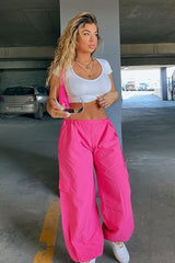 Hip Hop Drawstring Cargo Loose Casual Versatile Pants