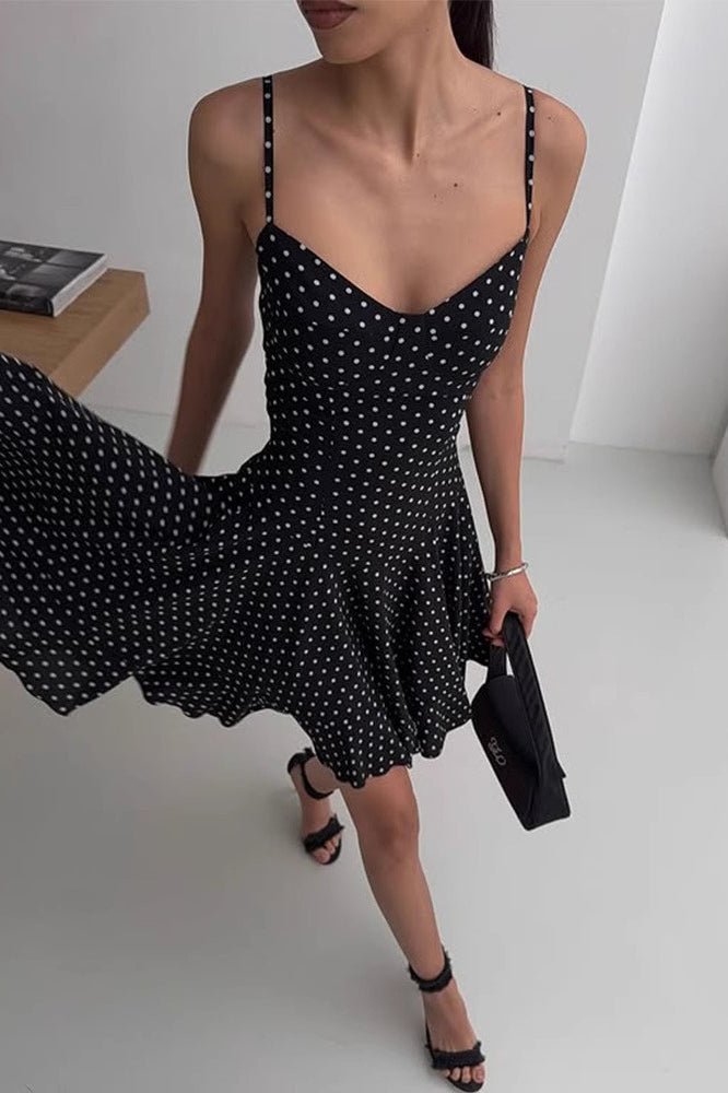 Polka Dot A-Line Cami Mini Dress Main image