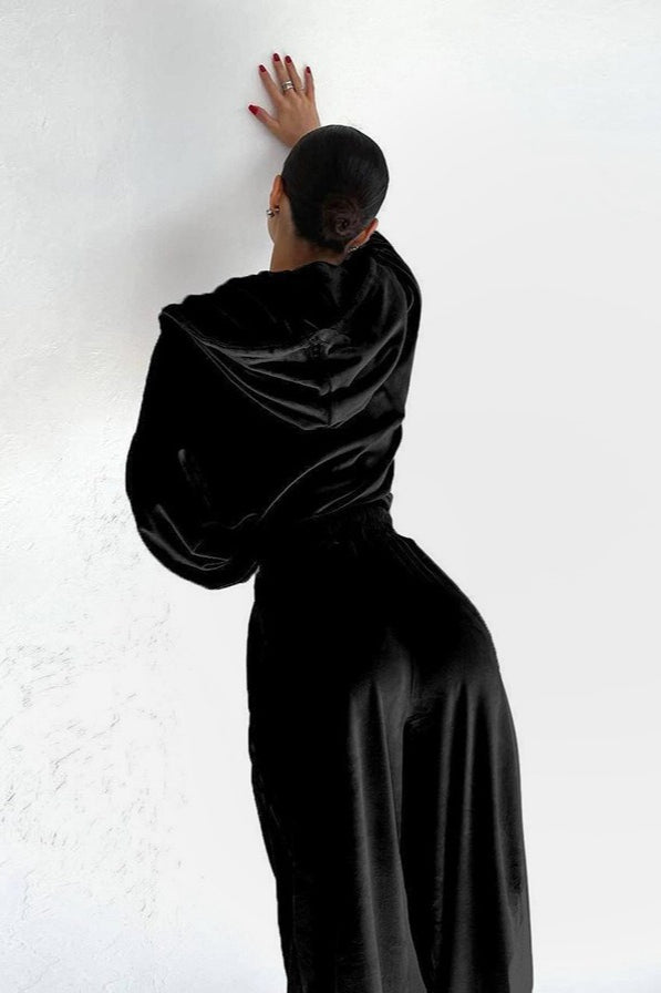 Long Sleeve Velour Track Set Activewear Set Secondary image
