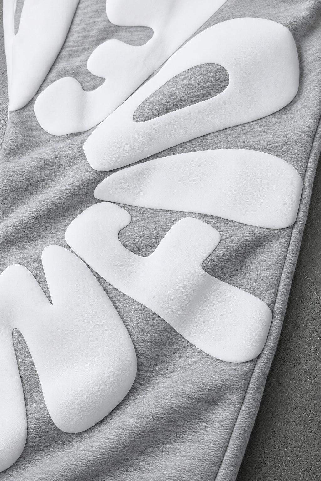 Letter Graphic Drawstring Wide Leg Sweatpants