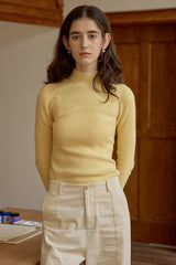 Thermal Slim Long Sleeve Knit Top