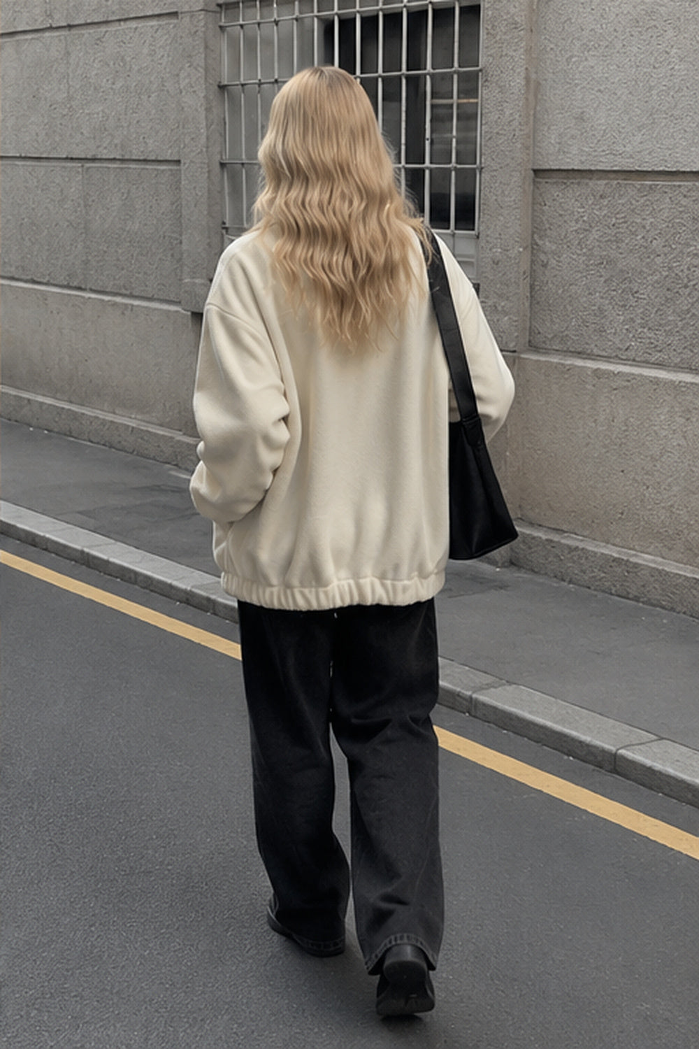Letter Print Zip-up Jacket