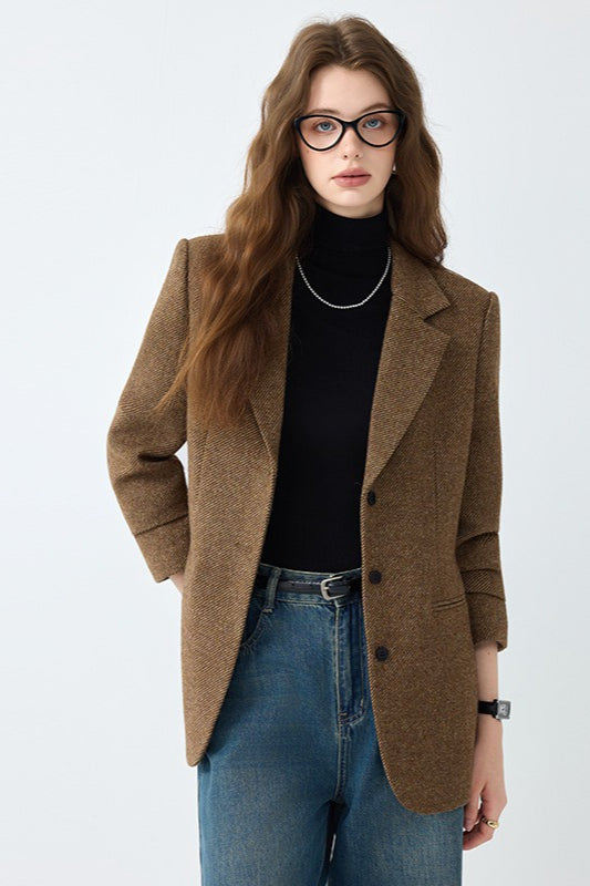 Vintage Inspired Heavy Wool Blazer Secondary image