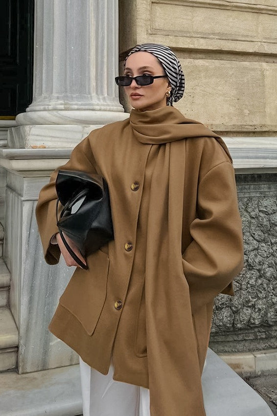 Chic Wool Blend British Style Coat Secondary image
