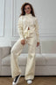 Long Sleeve Zippered Cardigan Knit Set