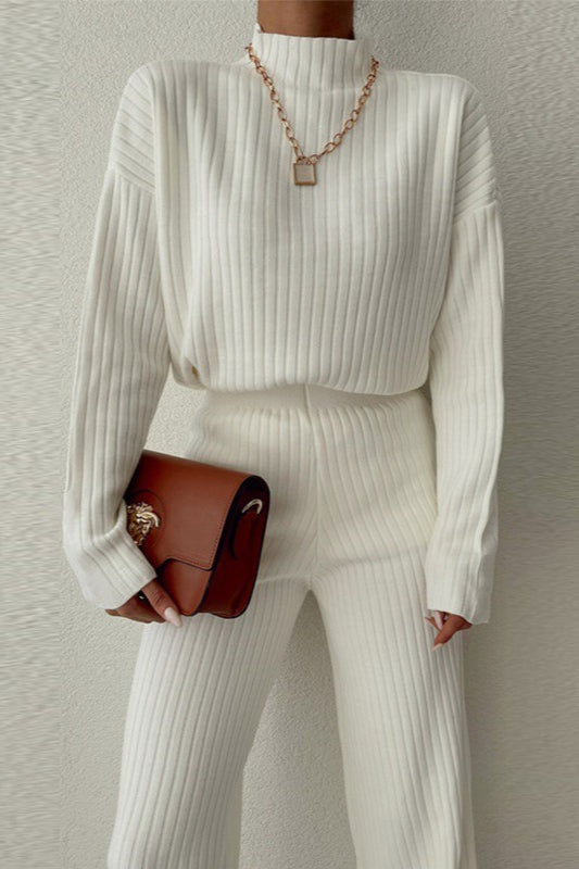 Chic High Neck Knit Sweater Secondary image