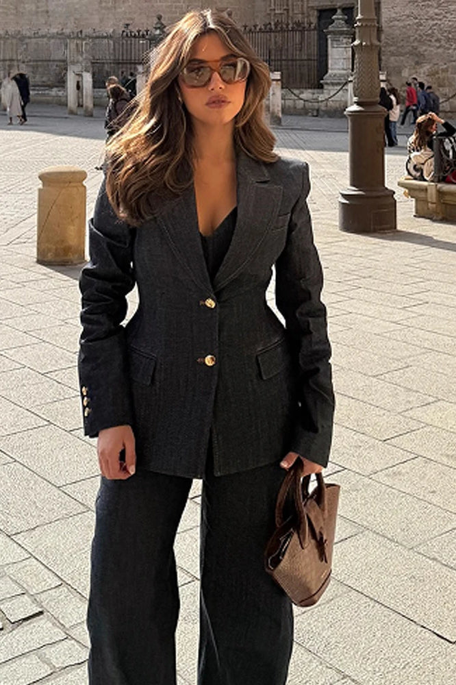 Elegant Slim Fit Casual Blazer Secondary image