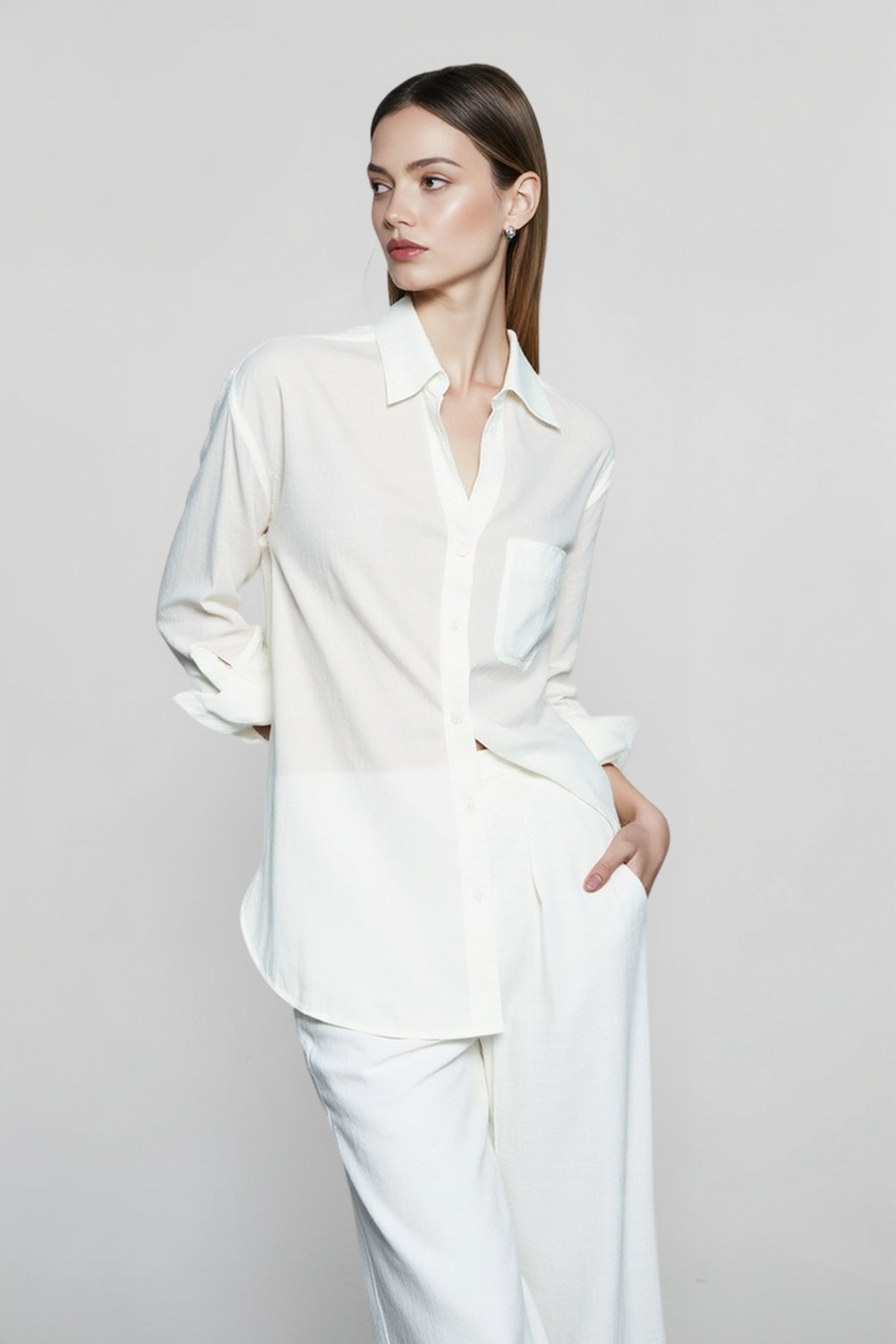 Pure Linen UV Protection Blouse Secondary image