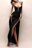 Sheer Slit Party Dress
