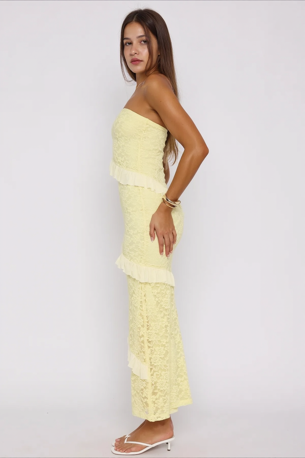 Strapless Maxi Tight Bodycon Dress