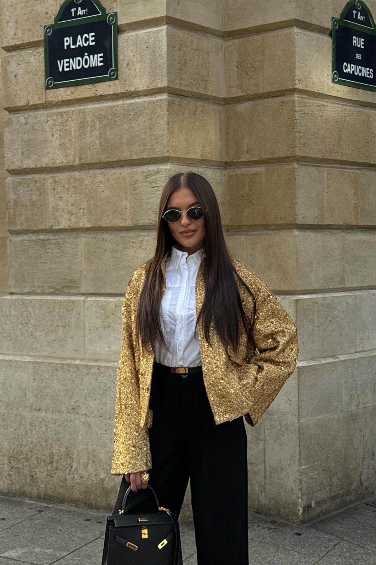 Sequined Stand Collar Jacket Main image