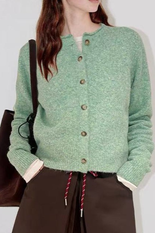 Wool Blend Bright Color Cardigan Main image