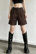 Linen Relaxed Belted Pants
