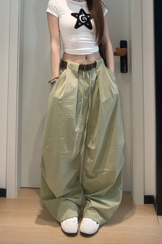 Vintage American Loose Slim Fit Wide Leg Cargo Pants Secondary image