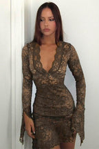 Chic Bodycon Party Lace Dress