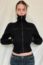 Utility Pocket Detail Flight Jacket