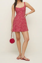 Floral Square Neck Work Dress
