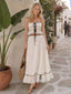 Bow Detail Cami Top Ruched Skirt Set