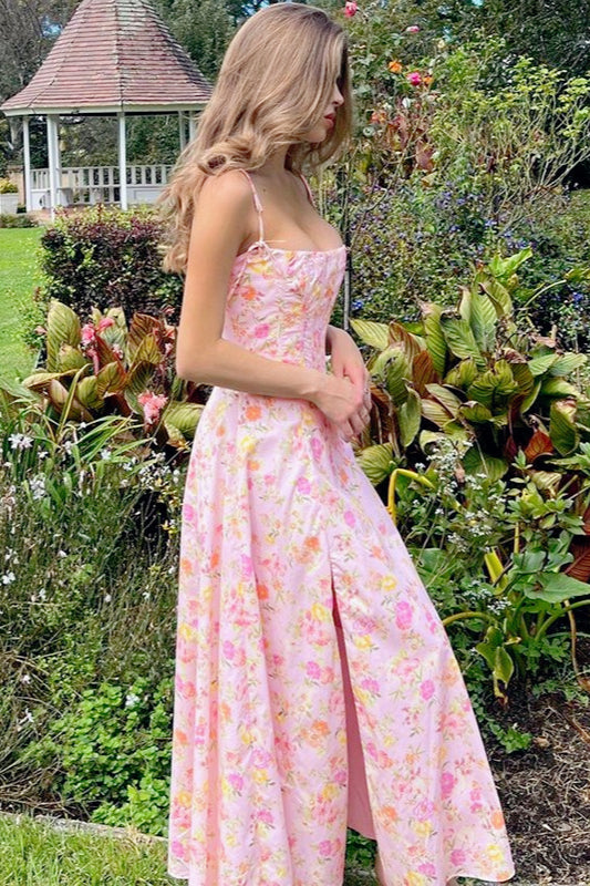 Floral Bustier Slip Dress Secondary image