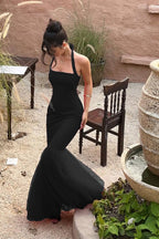 Halter Mermaid Party Dress