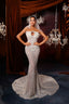 Beaded Sequin Mermaid Prom Dress