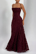 Backless Chiffon Maxi Dress