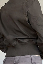 Retro Notch Collar Belted Jacket