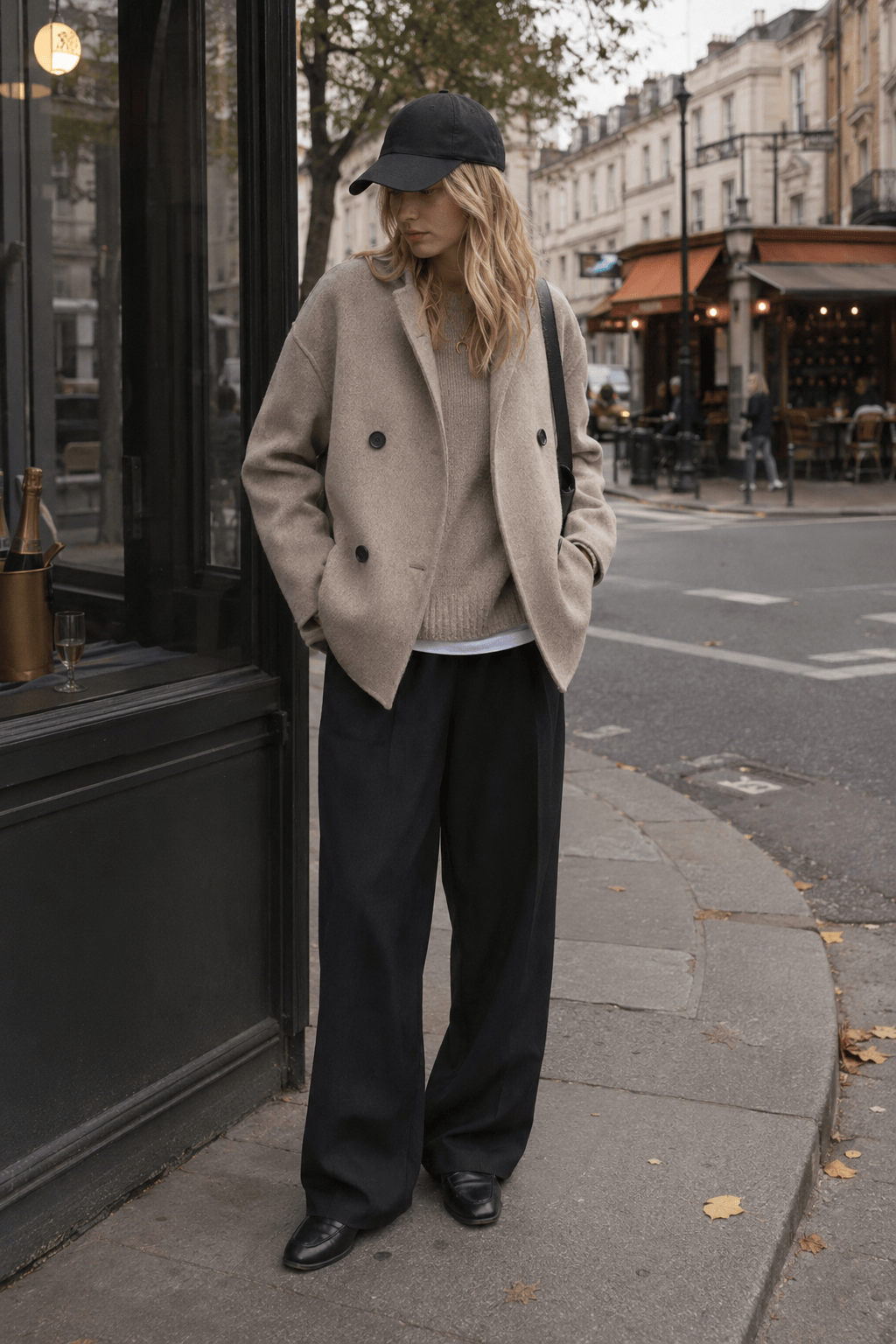 Oversized Charming Button-Down Jacket Secondary image
