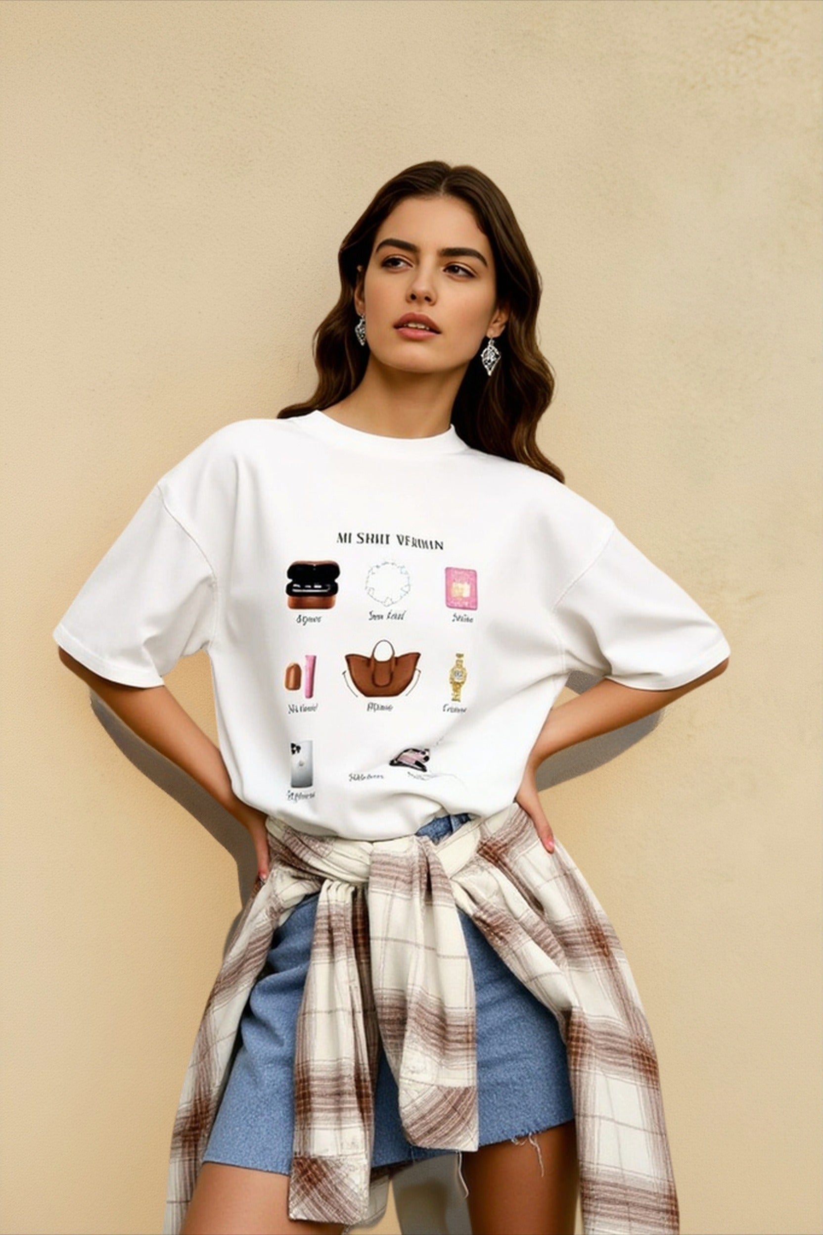 Oversized Cotton Graphic T-shirts Main image